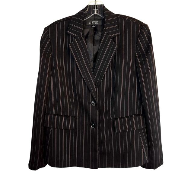 Kasper 10 Women's Blazer Gray Suit Coat Misses Size Medium M Jacket - Picture 1 of 5